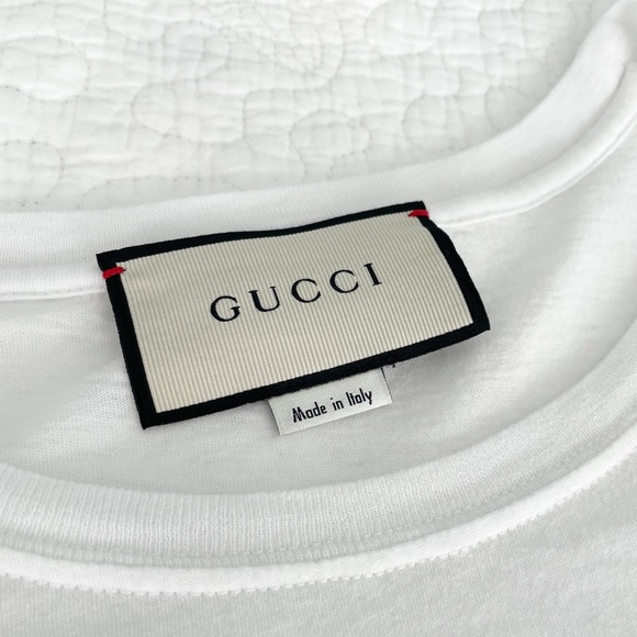 GUCCI OVERSIZED WASHED TEE T-SHIRT WITH LOGO - Picture 2 of 4